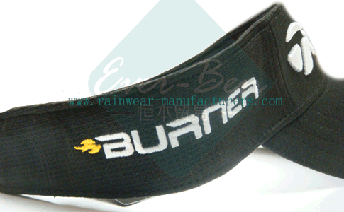 Promotional mens visor with logo